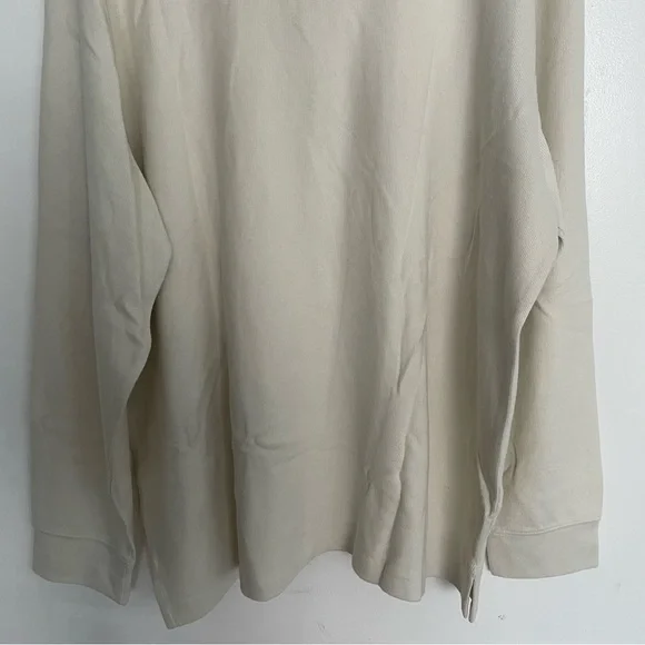 Men’s Polo Ralph Lauren Estate-Rib Quarter-Zip Pullover Parchment Cream Size XXL